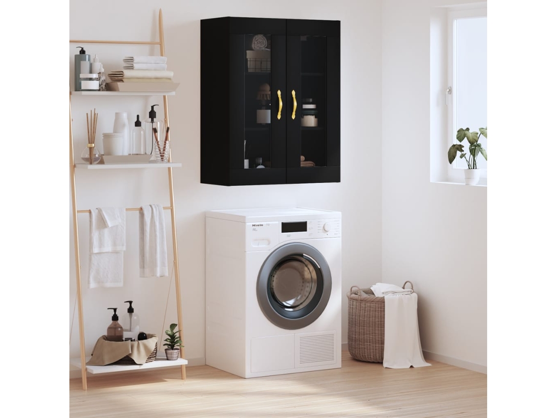 Armario de pared 69,5x34x90 cm Negro