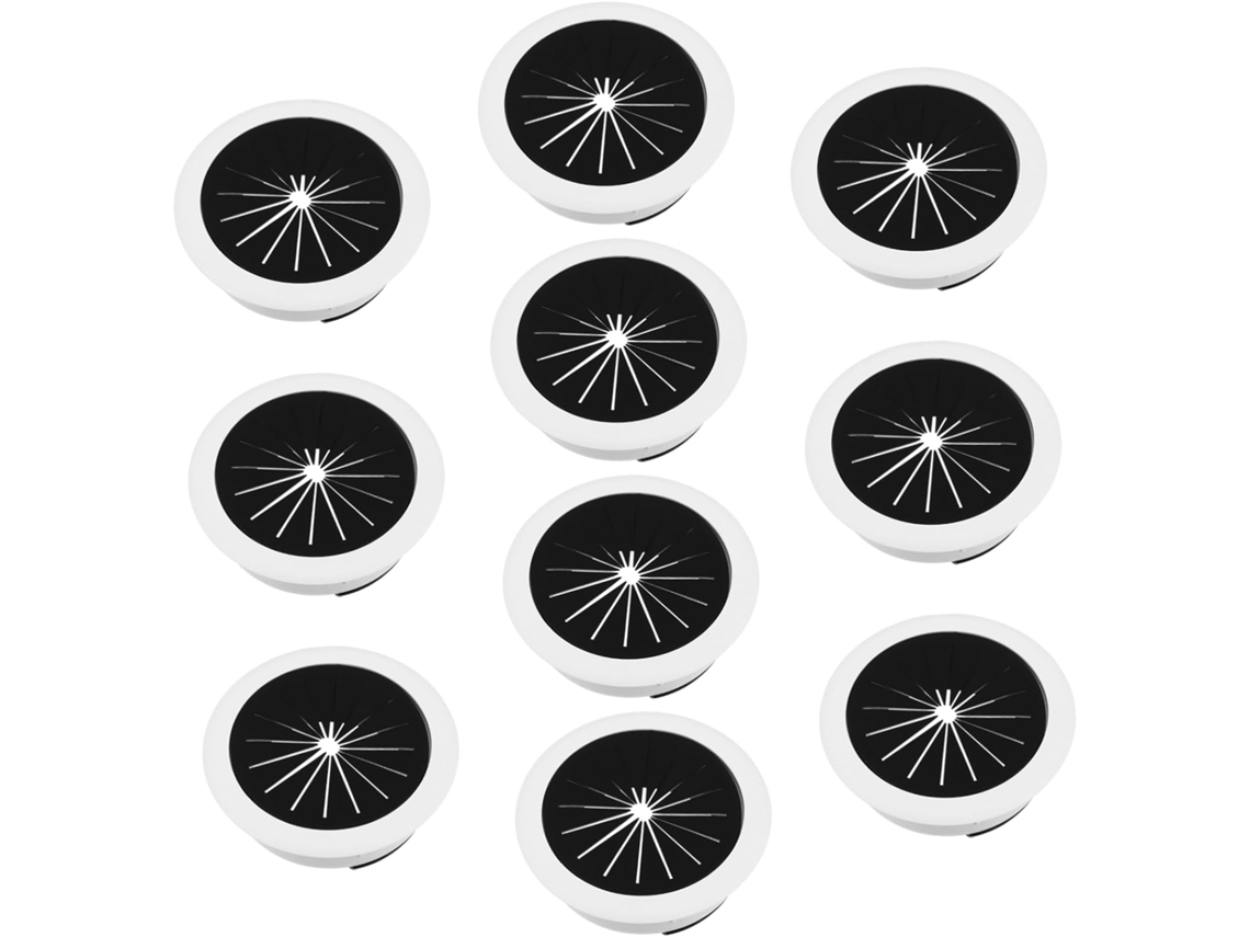 Conjunto De 10 Peças Ilhós Flexíveis Redondos Para Mesa, Organizador