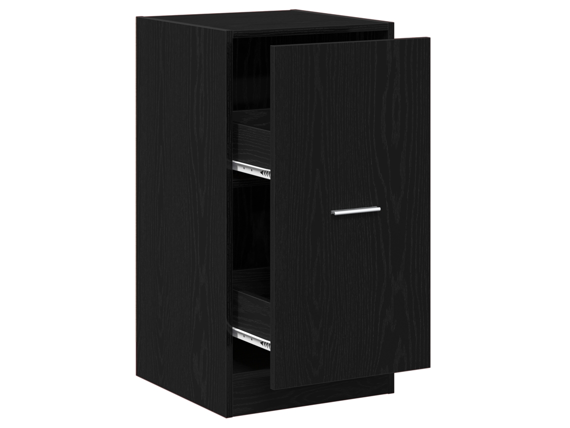 Conjunto 1 Armário Moderno Vidaxl Preto Derivados De Madeira (40 X 41 X 77,5 Cm)