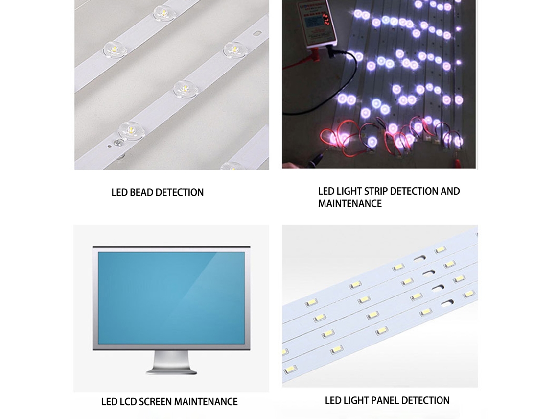 Tester de Pérolas Led para Retroiluminação Tv com Medidor de Voltagem Dc Preciso