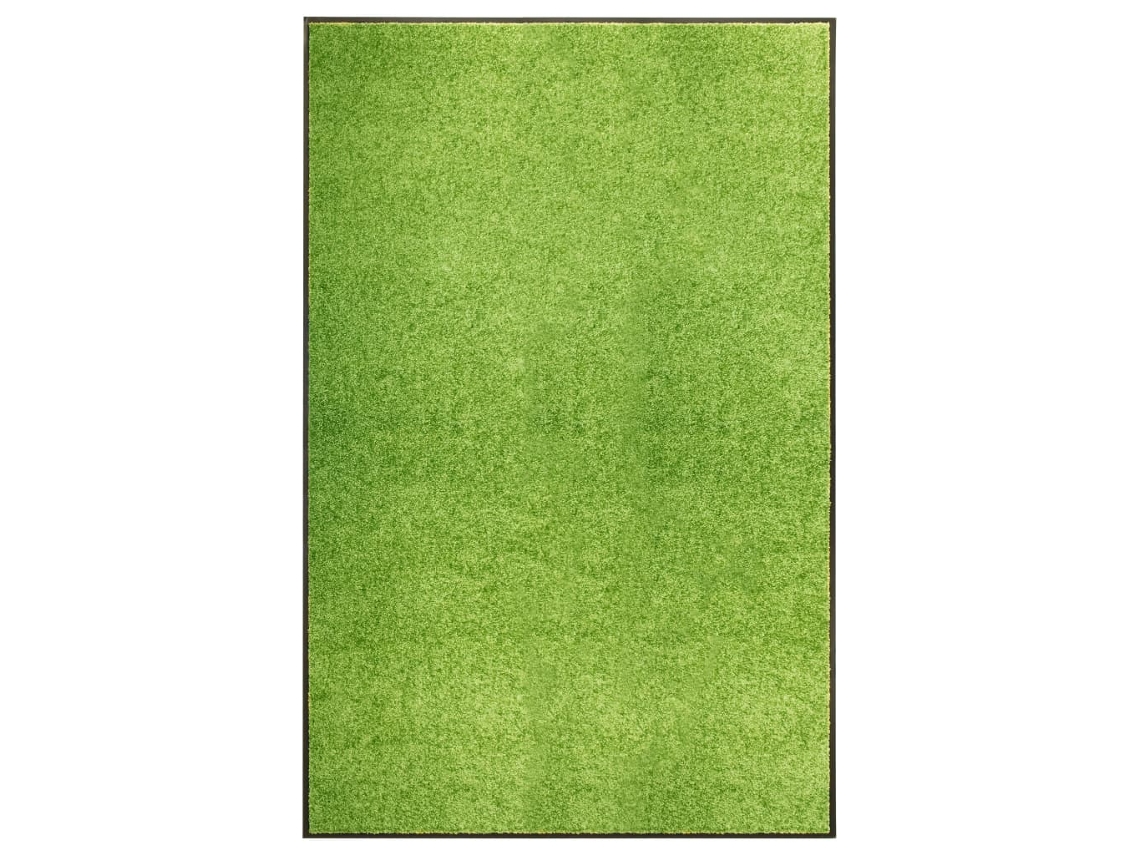 Vidaxl Tapete De Porta Lavável 120x180 Cm Verde