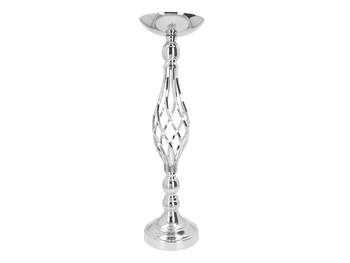 Suporte De Velas Decorativo Laxiscreed Prata Para Ambientes Elegantes E Sofisticados