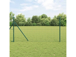 Vidaxl Cerca Euro Verde 1 X 25 M Ferro Revestido De Pvc