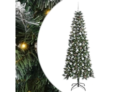 Conjunto 1 Árvore De Natal Artificial Vidaxl Verde Pvc (210 Cm)