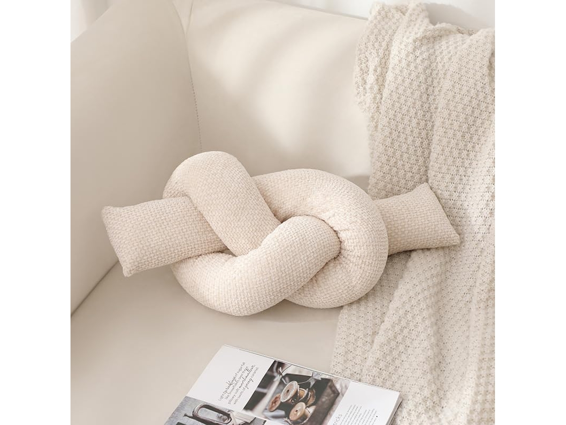 Almofada De Chenille Trançada À Mão Com Enchimento, Almofada Decorativa Moderna, Textura Macia E Tecida, E B