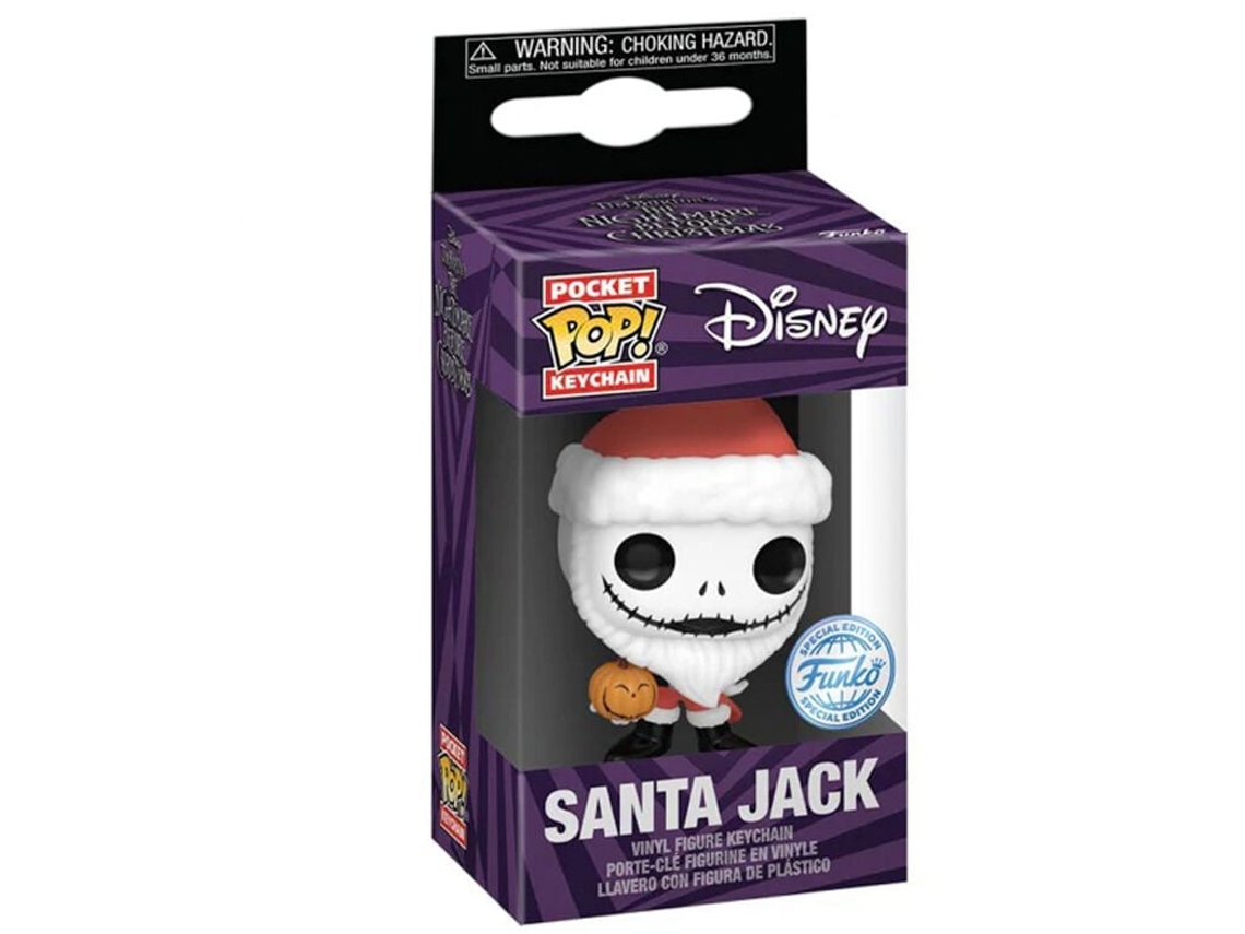 Chaveiro Pop de Bolso Disney Pesadelo Antes do Natal Papai Noel Exclusivo B.ACTIVE