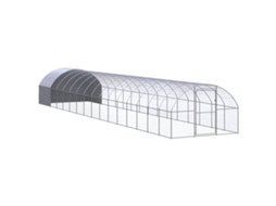 Vidaxl Galinheiro De Exterior 3x16x2 M Aço Galvanizado
