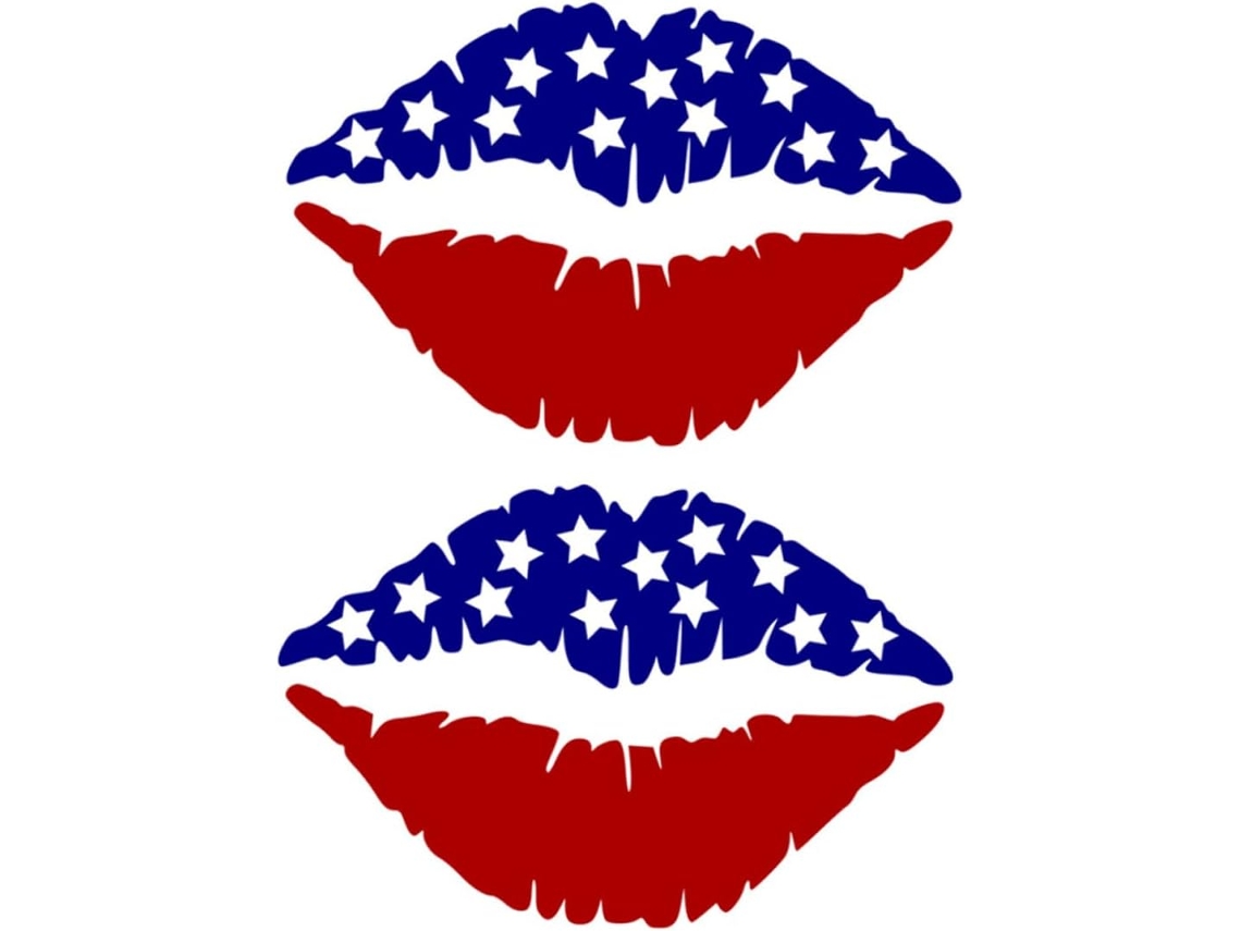Conjunto De 1 Ou 2 Adesivos De Parede Com A Bandeira Americana.