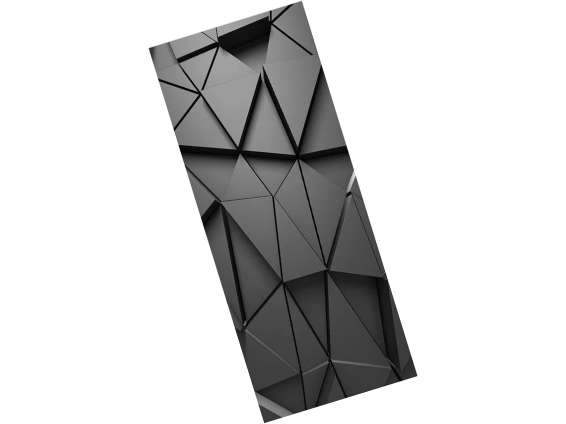 Adesivo De Parede Autoadesivo Para Porta 2, 90x200, Em Pvc Preto, À Prova D'água E Fácil De Instalar.