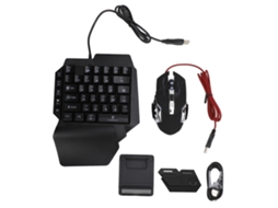 Combo Teclado Mouse Gamer LAXISCREED 4 em 1 Rgb