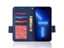 Capa De Celular À Prova De Choque Com Cobertura Total E Suporte Estilo Carteira Para Iphone 14 Plus De 6,7 Polegadas