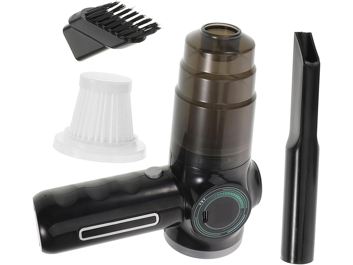 Alipis 1-conjunto Aspirador De Pó Automotivo Sem Fio Potente, Aspirador Portátil Para Limpeza De Carros, Design Compacto