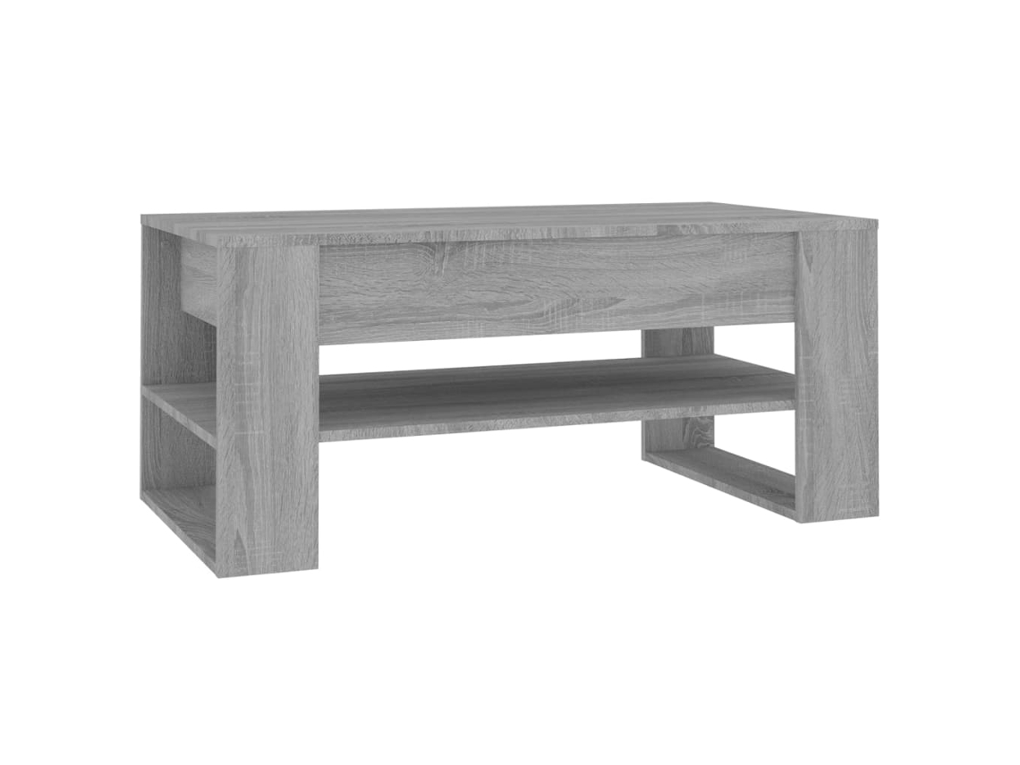 Mesa de centro Madeira, acabamento Sonoma Cinza, EXCLUSIVA DA MAISON, 102x55x45 cm