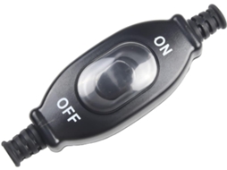 204 Ip65 Interruptor De Linha Duplo À Prova D Água, Prateado, 3a 250v, À Prova De Poeira, Controle De Fio Em Linha Para