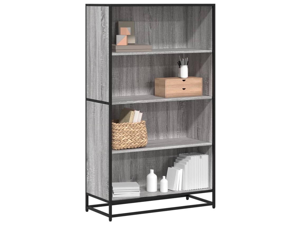 Vidaxl Estante 80,5x35x139 Cm Derivados De Madeira Cinzento Sonoma