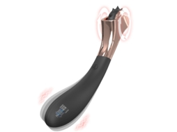 Vibrador De Massagem 2 Em 1 Com 9 Modos De Vibrao Para Mulheres (preto)