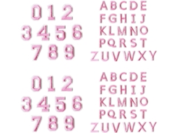 Apliques Bordados Letras Números SFUSHOS