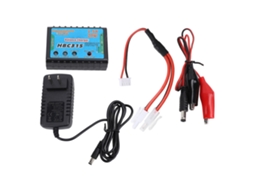 Carregador de balanceamento portátil de 20 W para baterias de lítio NiMH de 2 a 10 células para RC, com baixo consumo de energia.