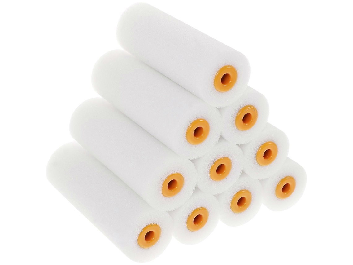 Rolos De Espuma Sobressalentes Para Pintura De Paredes E Armários, 4 Polegadas (10 Unidades)