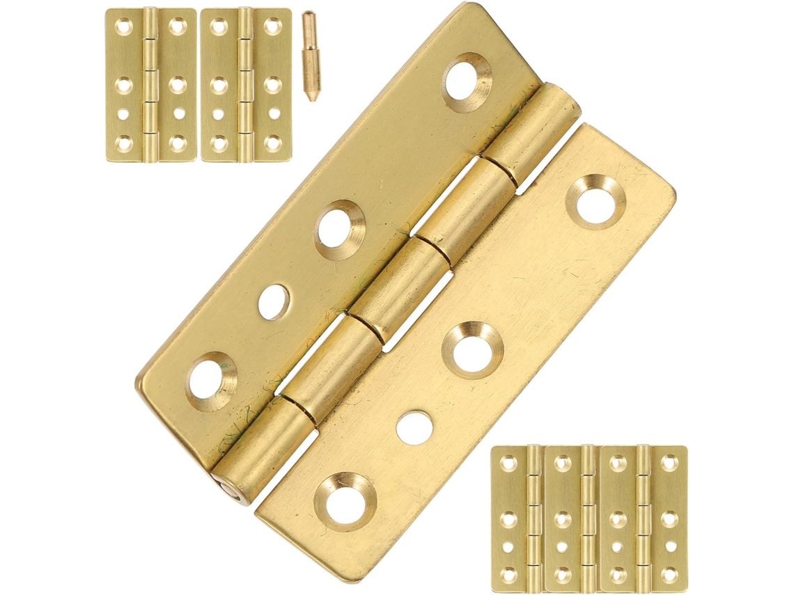 Dobradiças Hemobllo Para Piano, 6 Peças, Pequenas E Resistentes, Em Cobre, Para Tampas De Móveis, Caixas De Joias E