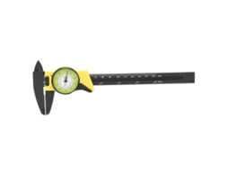 Pie De Rey Vernier Dial Plástico 0-150mm Herramienta De Medida Profesional Amarelo