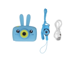 Walshlxq câmera Brinquedo para Crianças 2 em 1 1200w Hd Gravadora de Fotos e Vídeos com Jogos Presente Azul