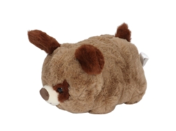 Cachorro marrom de pelúcia, fofo, macio e confortável, para adultos, crianças e meninas. Ideal para aniversários e Natal.
