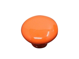 Knob Cerâmico Vintage Para Armário Gaveta, Estilo Simples, Fácil Instalação, Tamanhos Pequeno E Grande Laranja
