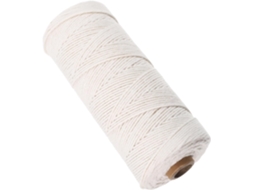 Cordão De Algodão Torcido De 1,5 Mm X 200 M, Natural, Para Macramê, Ideal Para Projetos Diy.