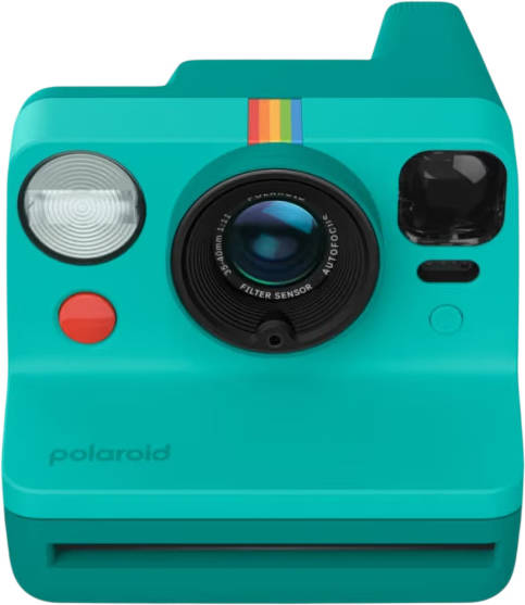 Máquina Fotográfica Instantânea POLAROID NOW 3ª Geração Verde Azulado