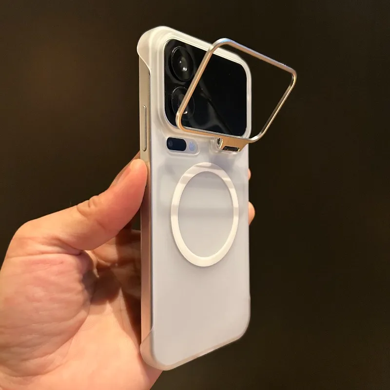 Capa Magnética Para Celular (xiaomi 15 Pro Branco), Capa Rígida Fosca De Policarbonato Resistente A Impactos.