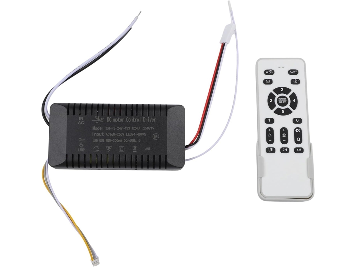 Receptor De Controle Remoto Conversor Luz Para Ventilador Teto