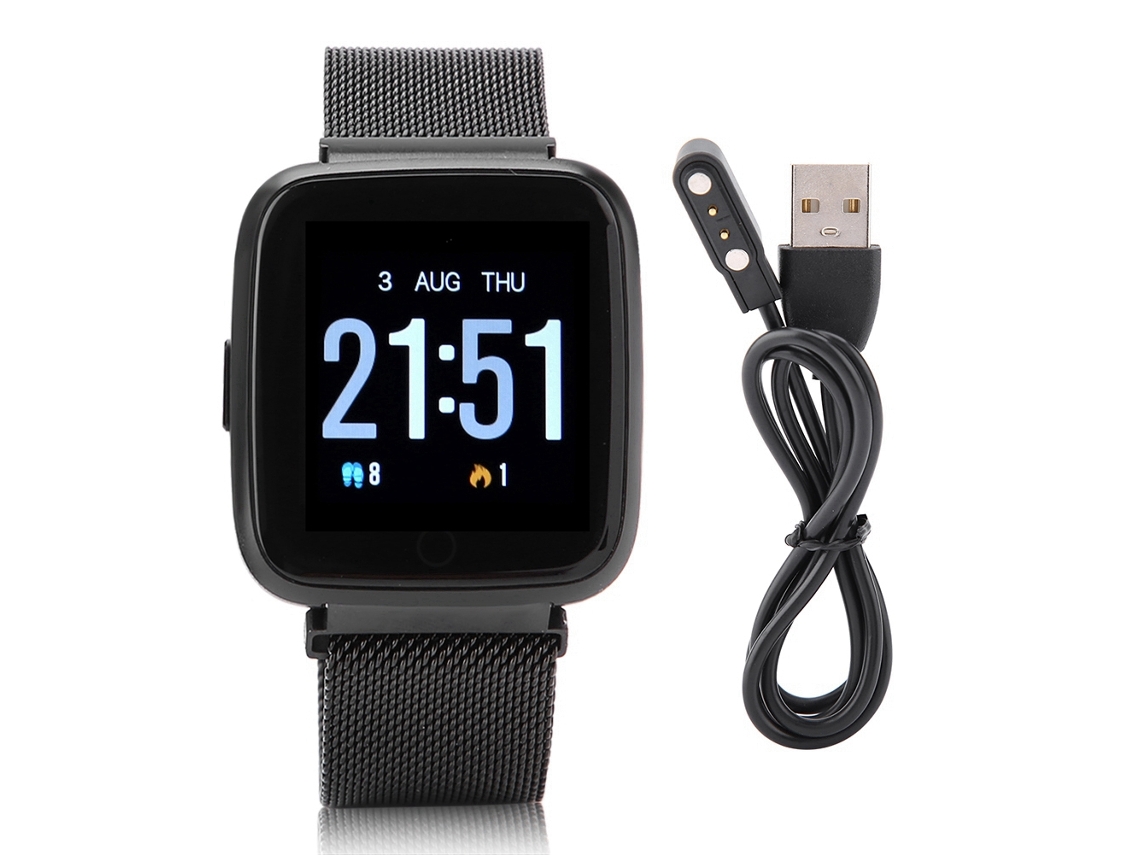 Pulseira inteligente resistente à água com monitor de frequência cardíaca EOOCOO