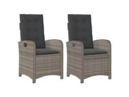 Reclining Garden Chair, Reclining Garden Chairs Vidaxl Cinzeto Rattan / Vime (n/a)