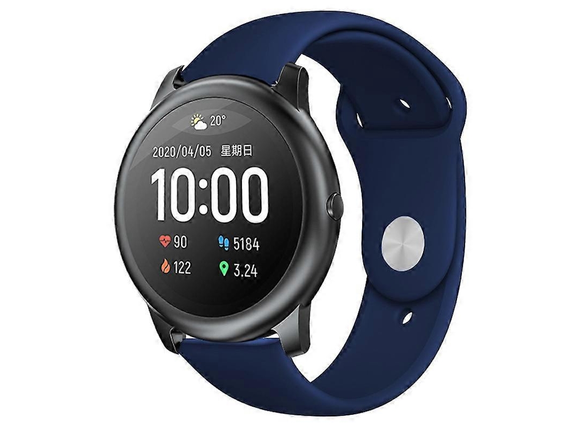 Pulseira De Substituição Com Fivela Reversa De Silicone Para Xiaomi Haylou Solar (azul Royal)