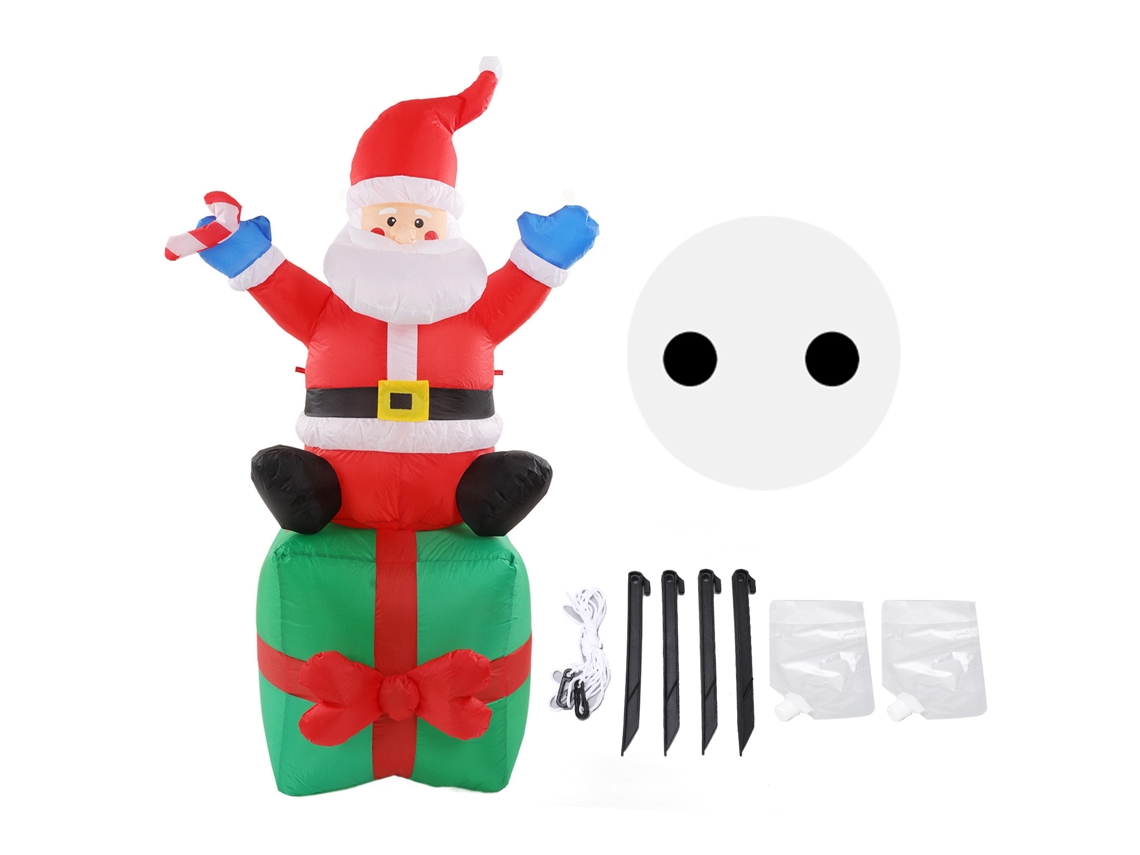 Escultura Inflável de Natal Santa Led LAXISCREED