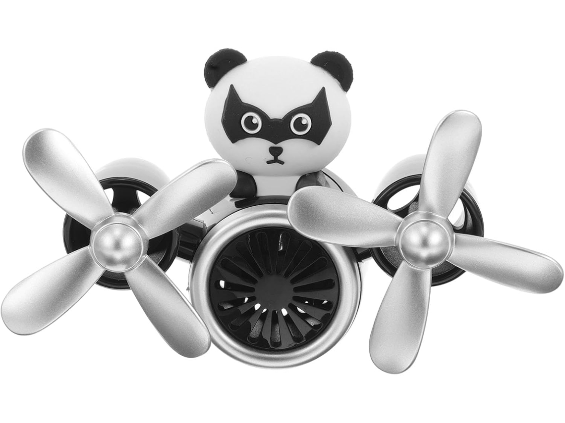 Difusor De Ar Para Carro Em Formato De Panda, Feito De Plástico Resistente Ao Desbotamento.