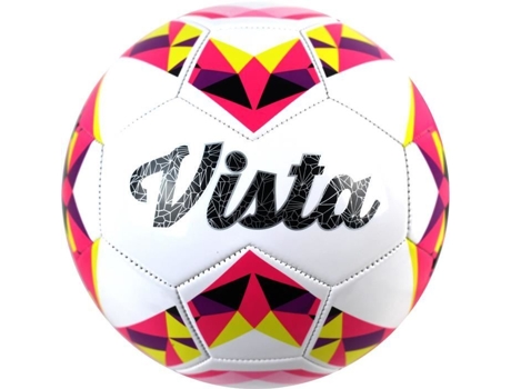 Bola De Futebol Duarig Vista Amarelo E Rosa T5