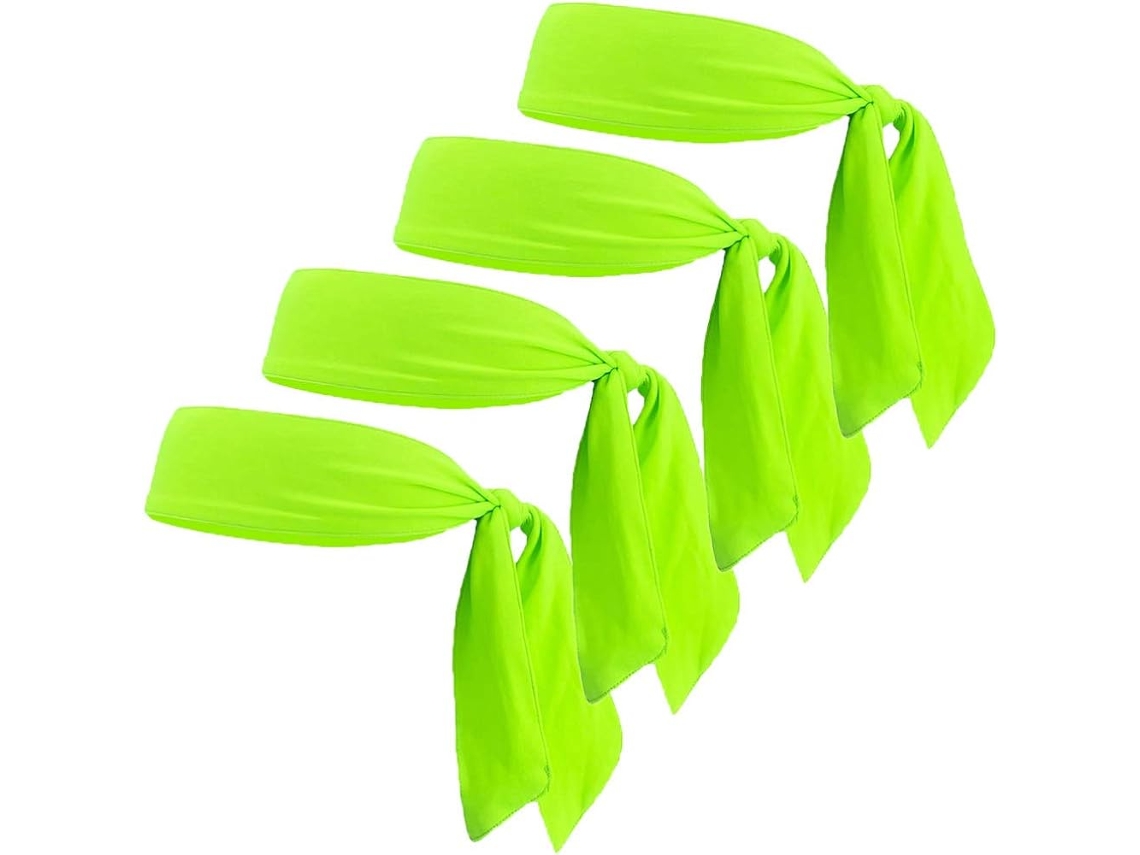 Gravata de Cabeça para Absorção de Suor Jhywell Faixa de Amarrar para Trás Bandagem de Bandana Piratas para Tênis Pacote com 4 Unidades JEDBESETZT
