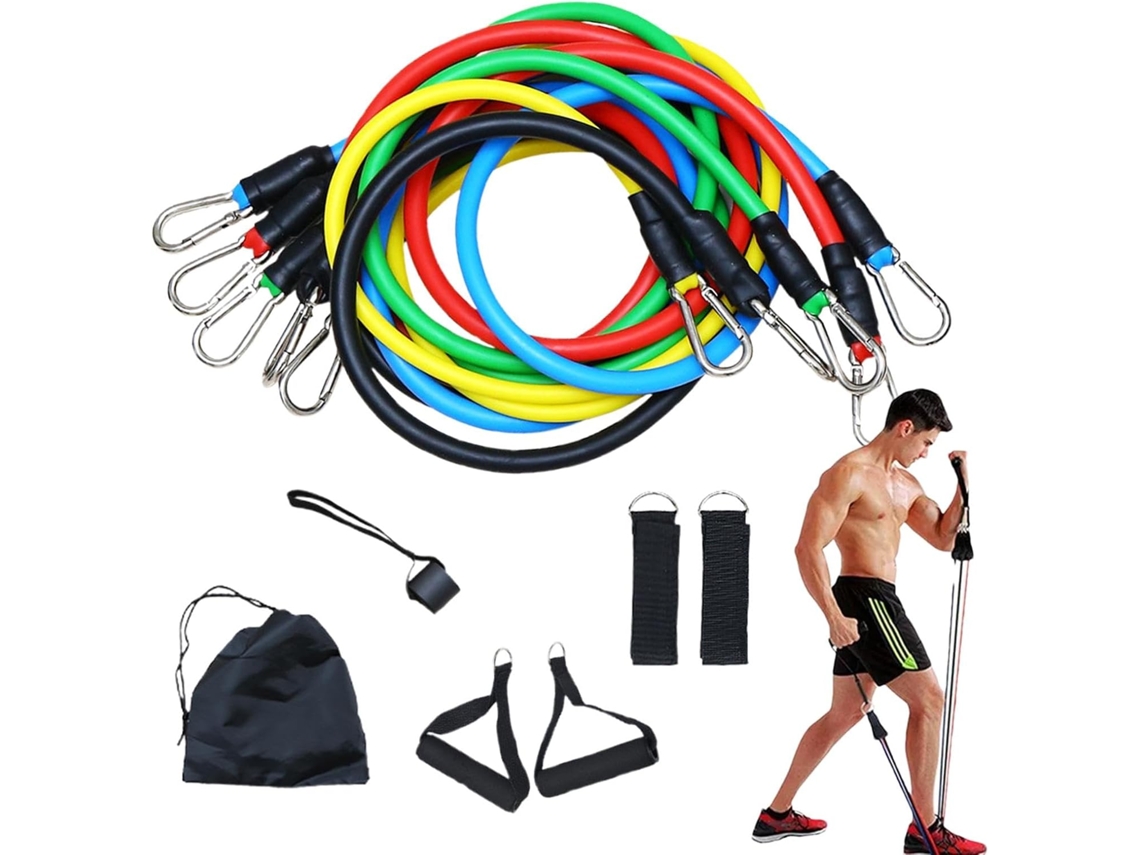 Faixas Elásticas Portáteis De Látex Antiderrapantes Para Exercícios | Conjunto 11-alongamento Corporal, Ideais
