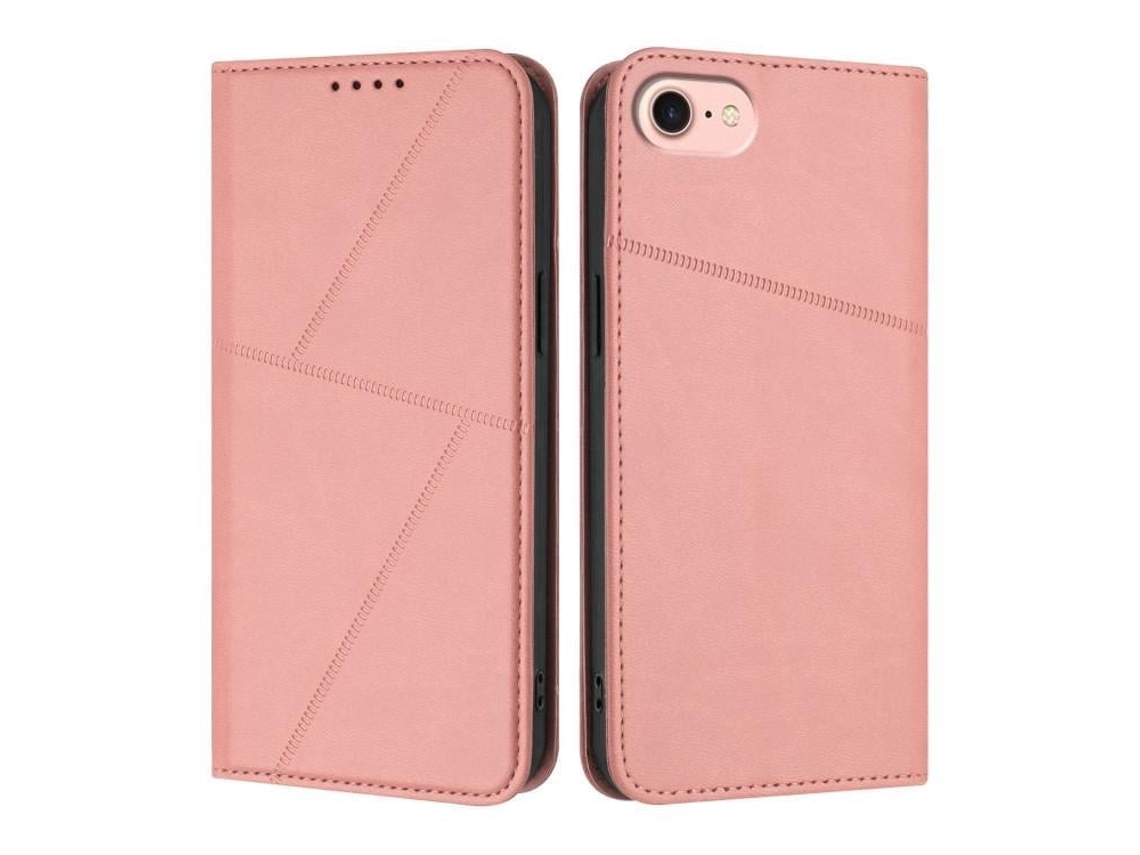 Capa De Couro Fosco Para Iphone 16e - Flip Magnético