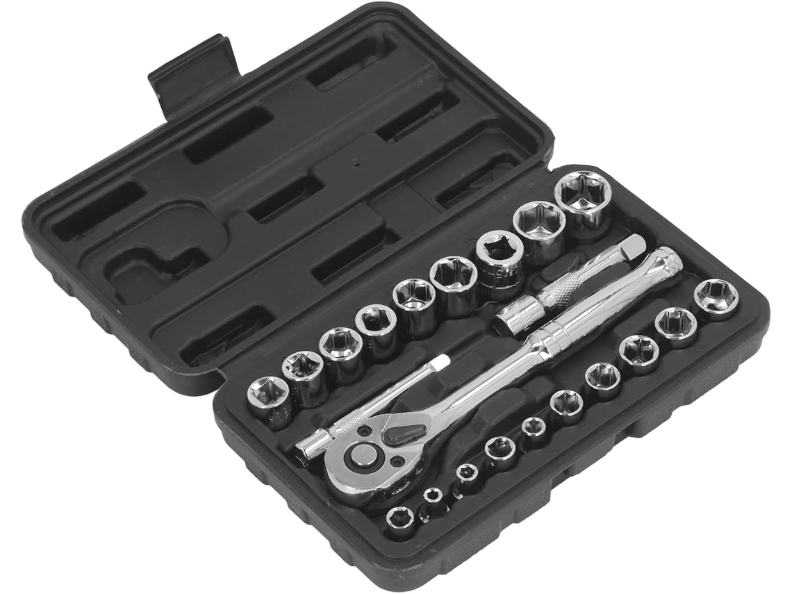 Conjunto de Soquetes Sextavados de 3/8" e 1/4" SFUSHOS