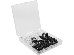 Shineofi 50 Tachinhas Multifuncionais para Cortiça Quadrada, Design Prático, Material Durável em Plástico e Metal