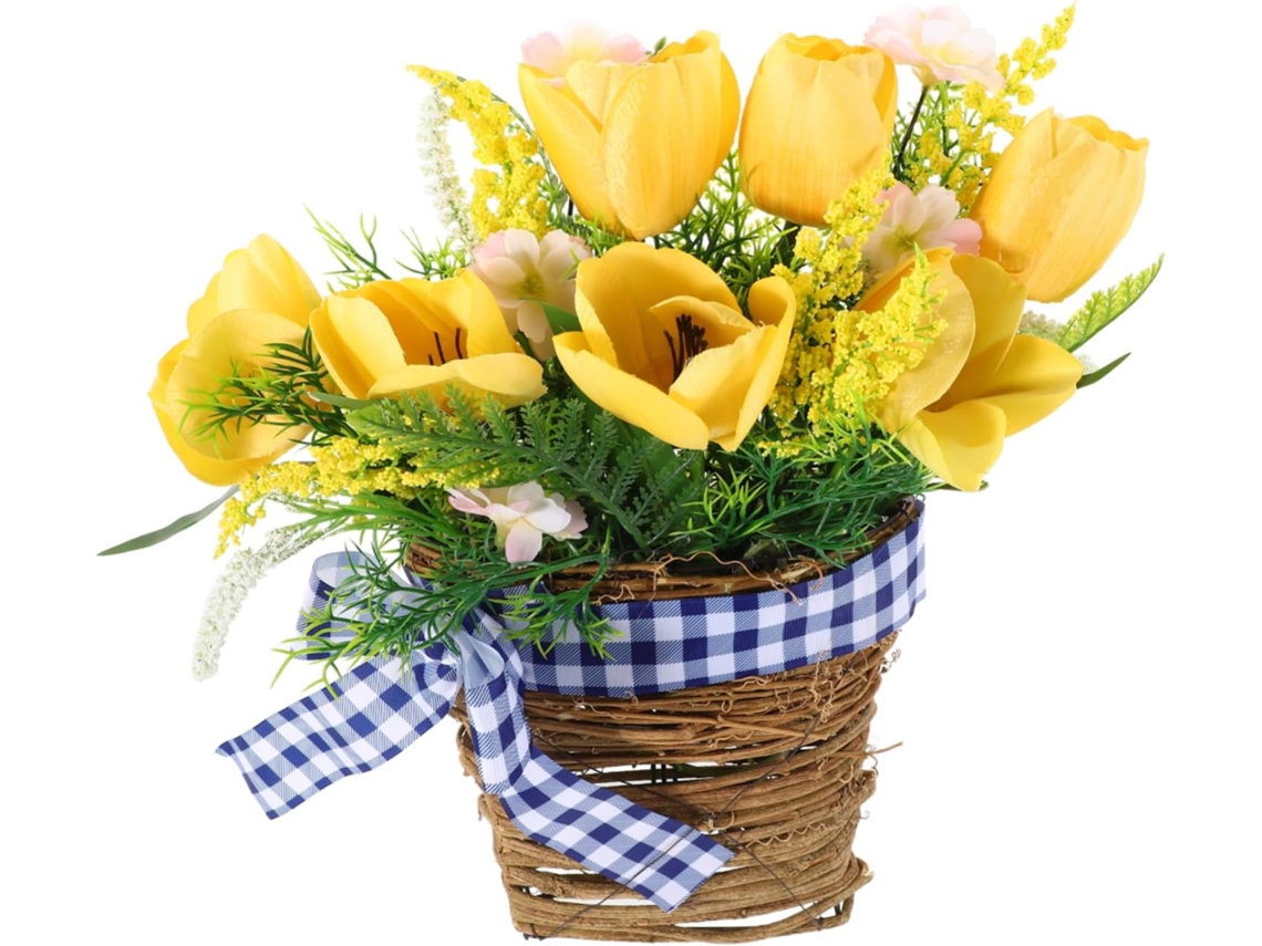 Arranjo Floral Suspenso De Tulipas Artificiais Para Decoração E Fotografia, Design Natural E Fresco Gokoco