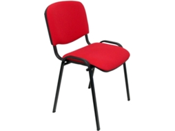 Cadeira de Visitante PIQUERAS Y CRESPO Alcaraz Vermelho (Tecido)