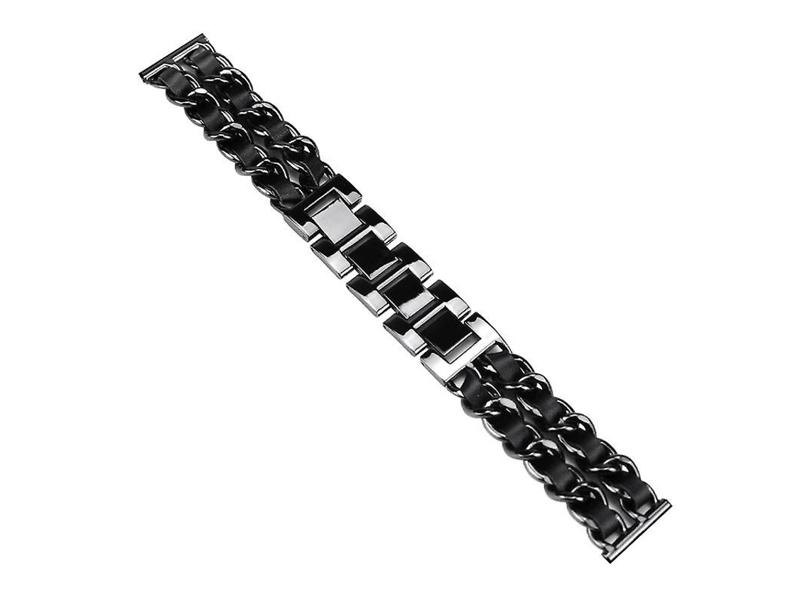 Pulseira De Aço Inoxidável E Couro Sintético De 20 Mm Para Smartwatch Polar Pacer Pro Gold Olysi Shop