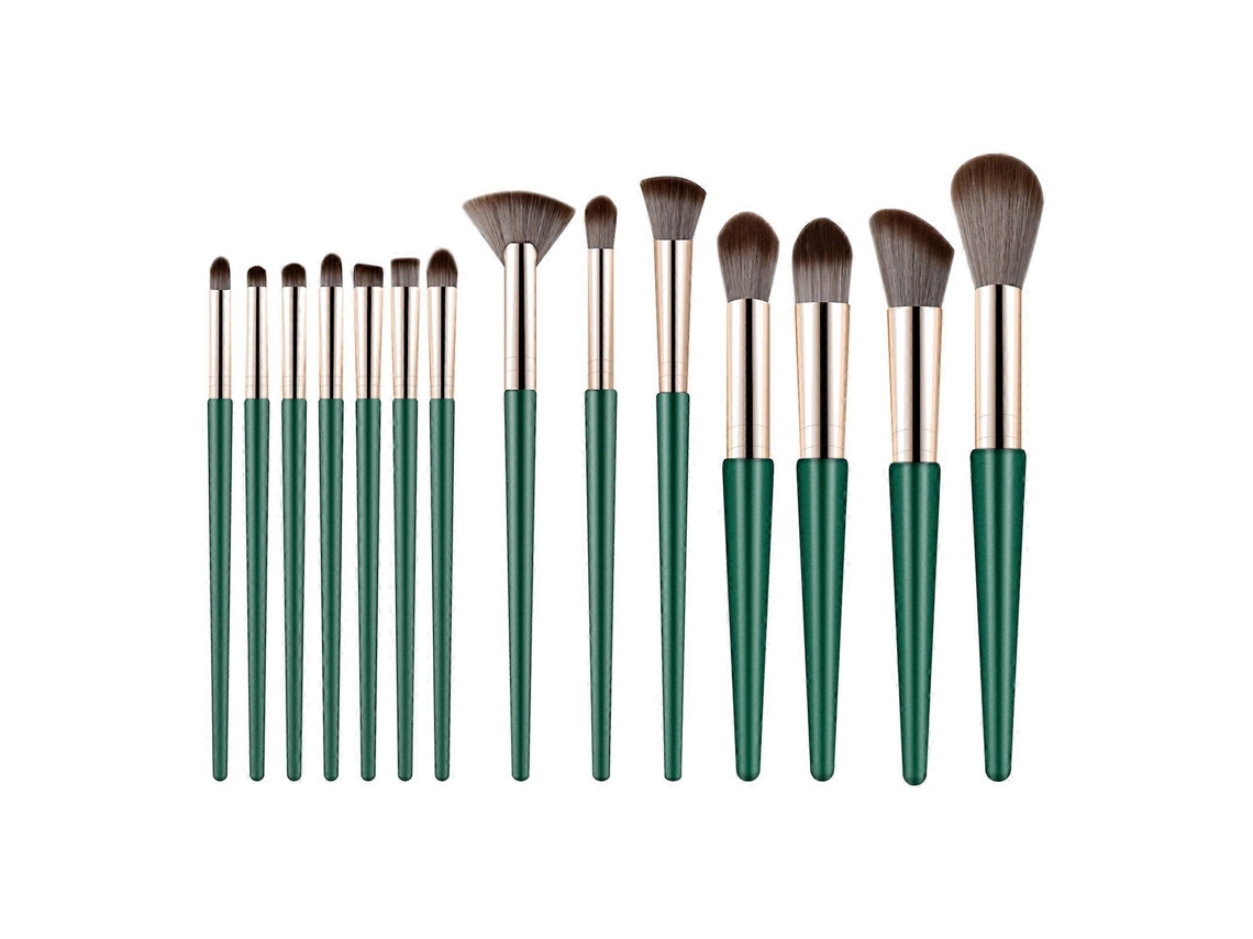 Conjunto De 14 Pincéis De Maquiagem Multifuncionais Para Rosto Inteiro, Corretivo, Sombra E Pó. Everley891