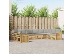 Vidaxl Conjunto De Sofás Para Exterior 10 Unid. Poliéster
