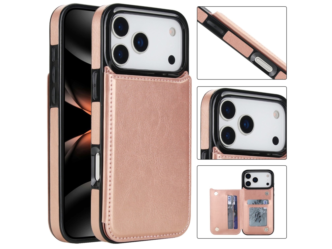 Capa Carteira À Prova De Choque Compatível Com Iphone 17 Pro Max