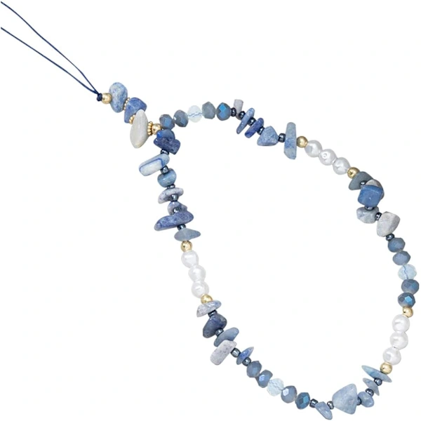 Cordão Para Celular Azul Boêmio Anti-perda